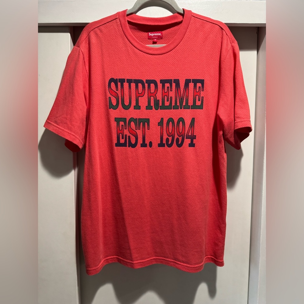 Authentic SUPREME Cotton Mesh Gradient Logo Est. 1994 Top T-shirt (SS20)